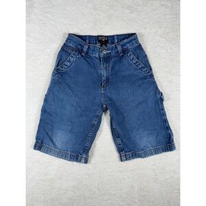 Polo Jeans Co Ralph Lauren Carpenter Shorts Kid 8 Blue Vintage Y2K Denim Utility